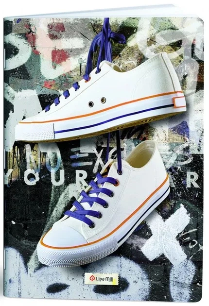 Набір зошитів GDD Sneakers A4 40 аркушів у клітинку 10 шт (3858888475253) - зображення 1