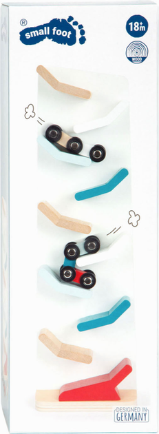 Дерев’яний каскадний трек Small Foot із 2 машинками 12400 (4020972124005) - зображення 2