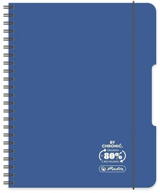 Набір зошитів Herlitz Ocean A4 80 аркушів у клітинку на спіралі сині 4 шт (5901389500615) - зображення 1