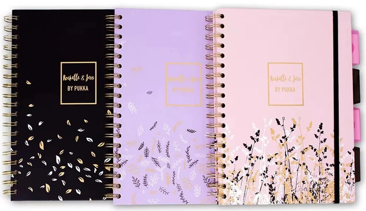 Набір спіральних зошитів Pukka Pad Rochelle and Jess B5 200 аркушів у лінію 3 шт (5032608194473) - зображення 2
