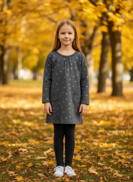 Сукня H&M 80 sm Сірий (HM-02762426-Dgray) - Фото 1 Сукня H&M 80 sm Сірий (HM-02762426-Dgray) - зображення 1