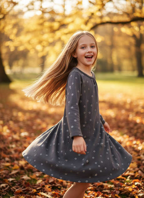Сукня H&M 80 sm Сірий (HM-02762426-Dgray) - Фото 8 Сукня H&M 80 sm Сірий (HM-02762426-Dgray) - зображення 8