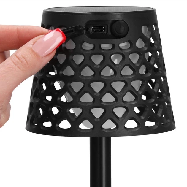 Lampa solarna LED Springos CS0126 Ażurowa 5 w 1 Czarny (5907719479750) - obraz 14