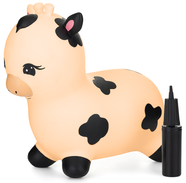 Skoczek dla dzieci Feedo Krowa Kremowy (F188834) (8596202013334) - obraz 2