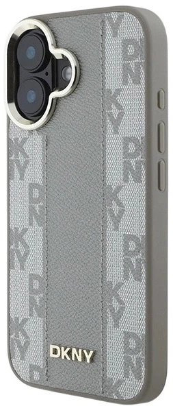 Etui DKNY Checkered Pattern Magsafe do Apple iPhone 16 Beige (3666339333188) - obraz 2