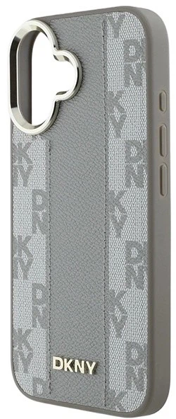 Etui DKNY Checkered Pattern Magsafe do Apple iPhone 16 Beige (3666339333188) - obraz 5