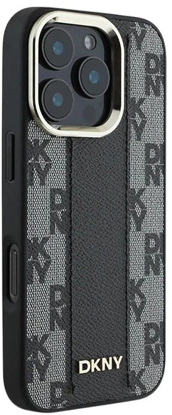 Etui DKNY Checkered Pattern Magsafe do Apple iPhone 16 Pro Max Black (3666339333171) - obraz 4