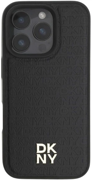 Etui DKNY Repeat Pattern Stack Logo MagSafe do Apple iPhone 16 Pro Max Black (3666339333652) - obraz 3