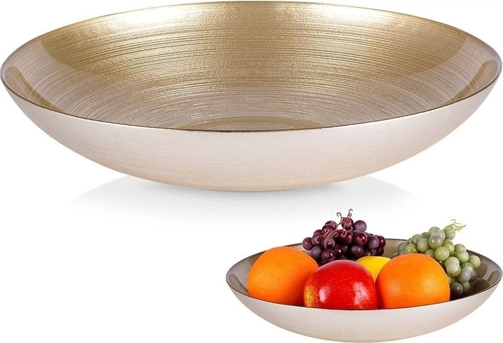 Miska Vilde szklana Złota 30 cm 2.2 l (8720573246705) - obraz 2