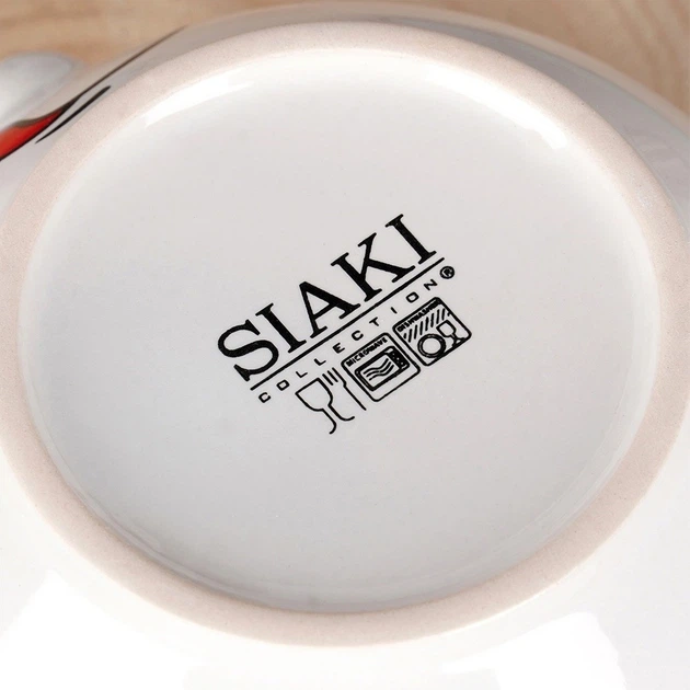 Zestaw misek Siaki Collection Buźki ceramicznych Biały 550 ml 6 szt (5904316488505) - obraz 8