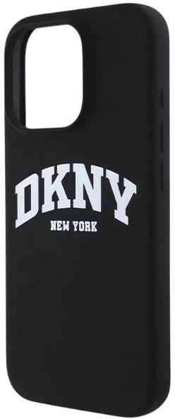 Etui DKNY Silicone White Printed Logo MagSafe do Apple iPhone 16 Pro Max Black (3666339335137) - obraz 5