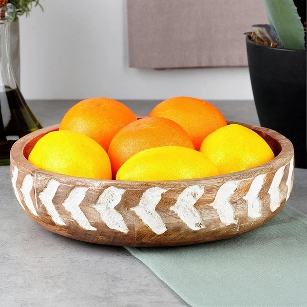 Miska drewniana Vilde Brązowa 24 cm 1.3 l (8720573889476) - obraz 7