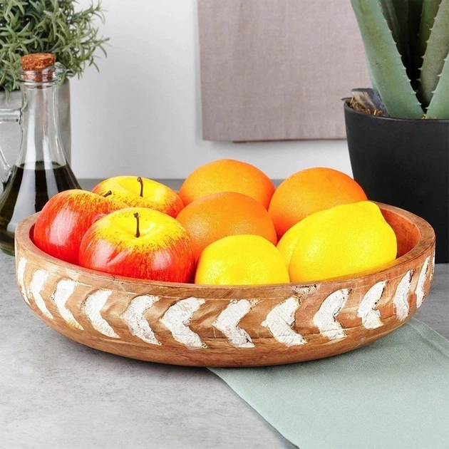 Миска дерев'яна Vilde Коричнева 30.5 см 2.5 л (8720573889483) - зображення 7