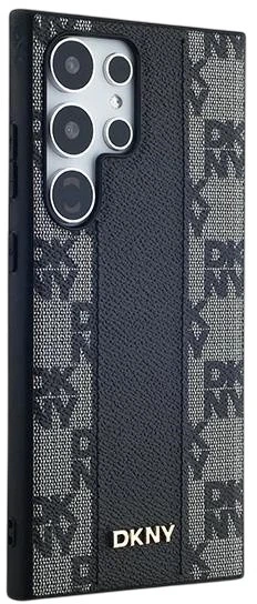 Etui DKNY Leather Checkered Mono Pattern MagSafe do Samsung Galaxy S24 Ultra Black (3666339276829) - obraz 4