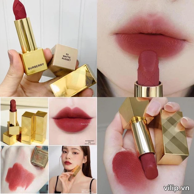 Увлажняющая матовая помада Burberry Kisses Matte Lipstick 93 Matte Russet 3.3 г - Фото 9 Увлажняющая матовая помада Burberry Kisses Matte Lipstick 93 Matte Russet 3.3 г - изображение 9