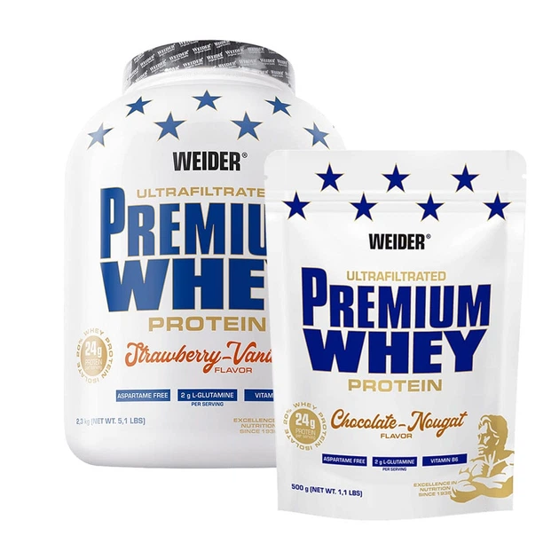 Протеин Weider Premium Whey Protein 500 г Клубника - Фото 2 Протеин Weider Premium Whey Protein 500 г Клубника - изображение 2