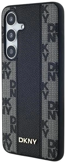 Etui DKNY Leather Checkered Mono Pattern MagSafe do Samsung Galaxy S24 Plus Black (3666339276812) - obraz 2