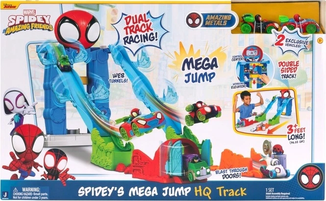 Автомобільний трек Jazwares HQ Spidey Mega Jump з 2 машинками (0191726723677) - зображення 3