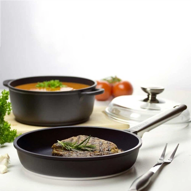 Каструля Ambition Taurus з кришкою Графітова 24 см 4.2 л (5904134841032) - зображення 3