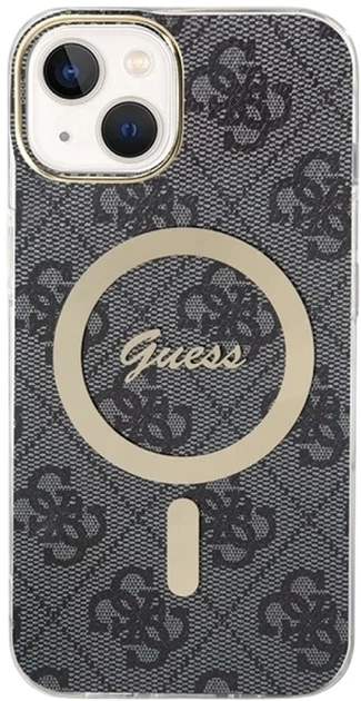 Панель Guess IML 4G MagSafe для Apple iPhone 15/14/13 Black (3666339194543) - зображення 1