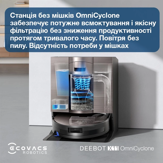 Робот-пылесос Ecovacs DEEBOT X11 OMNICYCLONE – фото, отзывы