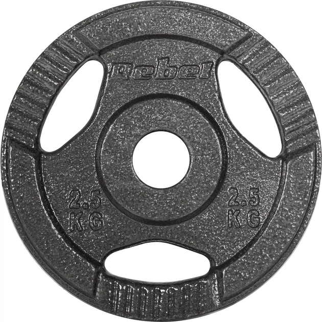 Набір дисків Rebel Active гумові 4 x 2.5 кг (5901890106207) - зображення 3