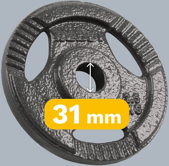 Набір дисків Rebel Active гумові 4 x 2.5 кг (5901890106207) - зображення 5