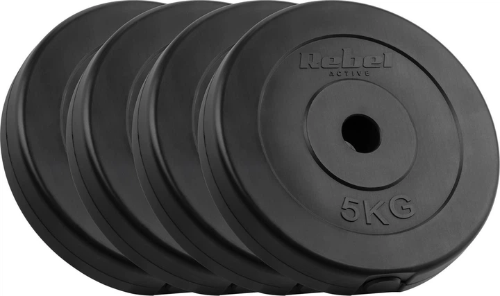 Zestaw talerzy Rebel Active bitumiczne 4 x 5 kg (5901890106030) - obraz 1