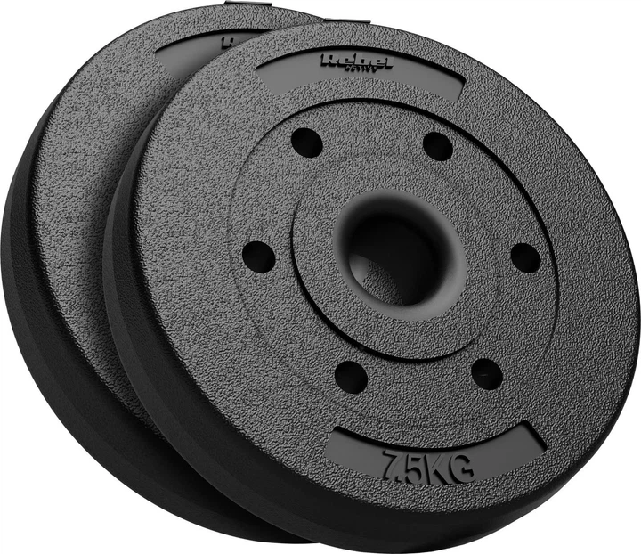 Zestaw talerzy olimpijskich Rebel Active bitumiczne 2 x 7.5 kg (5901890113489) - obraz 1