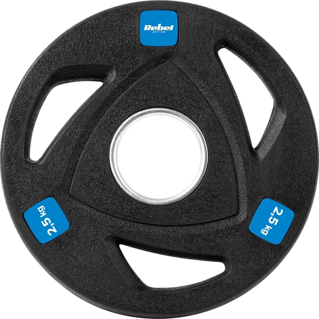 Zestaw talerzy olimpijskich Rebel Active gumowane 4 x 2.5 kg (5901890100335) - obraz 2