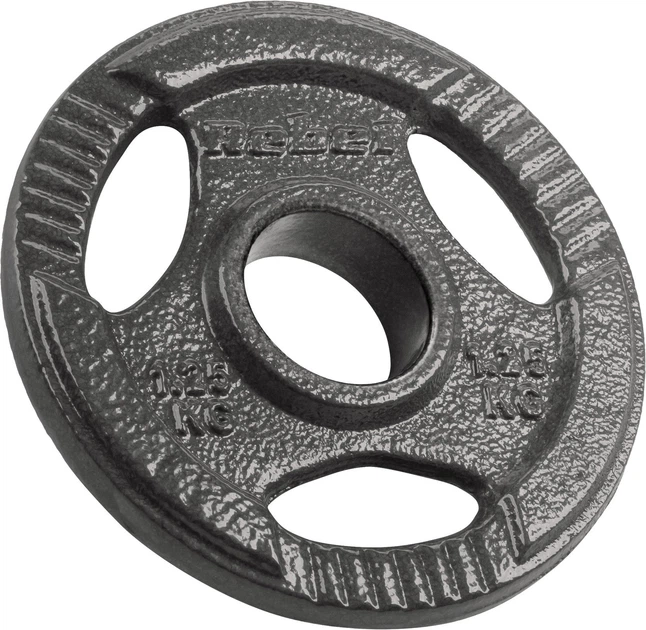 Zestaw talerzy olimpijskich Rebel Active RBA-2143 gumowane 4 x 1.25 kg (5901890118538) - obraz 2