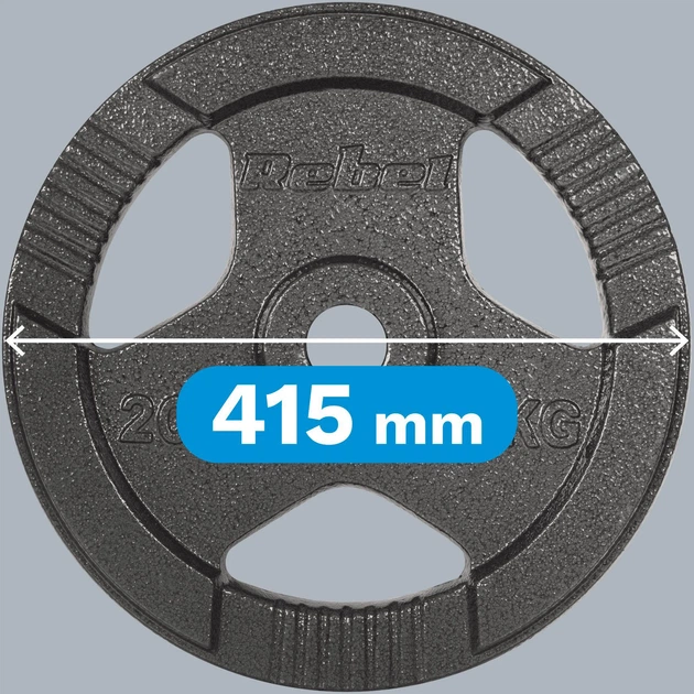 Talerz olimpijski Rebel Active 20 kg (5901890118576) - obraz 5