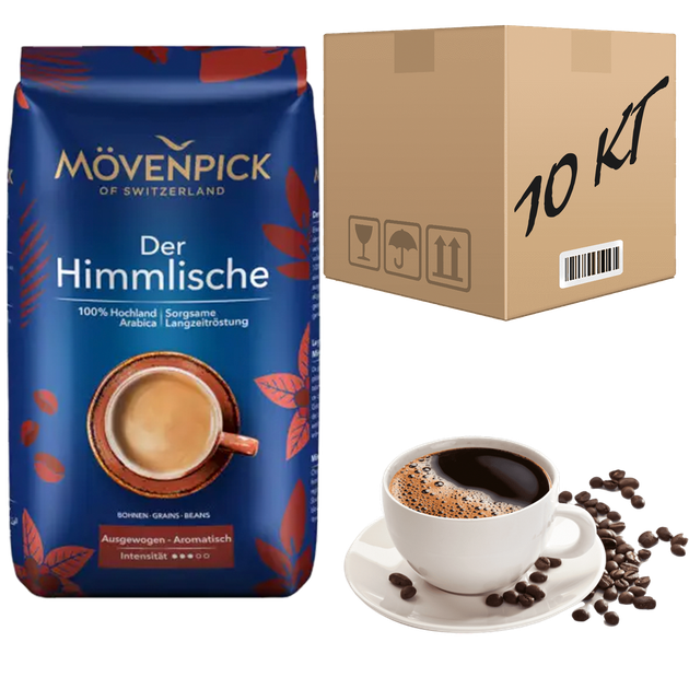 Кава в зернах Movenpick Der Himmlische 500 г (ящик 10шт) - Фото 1 Кава в зернах Movenpick Der Himmlische 500 г (ящик 10шт) - зображення 1
