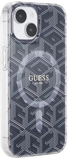 Панель Guess IML GCube MagSafe для Apple iPhone 15/14/13 Black (3666339221843) - зображення 4