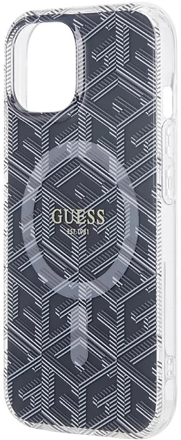 Панель Guess IML GCube MagSafe для Apple iPhone 15/14/13 Black (3666339221843) - зображення 6