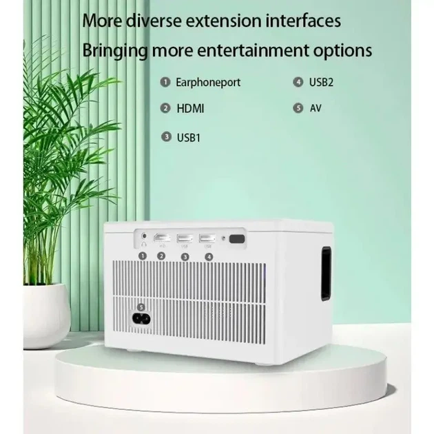 Видео проектор X8 Ultra HD домашний кинотеатр 4K Wi-Fi Bluetooth 5.2 - Фото 1 Видео проектор X8 Ultra HD домашний кинотеатр 4K Wi-Fi Bluetooth 5.2 - изображение 1