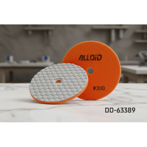 Alloid Pro. Круг алмазный шлифовальный на липучке HEXAGON 100 мм, зерно 300 - Фото 4 Alloid Pro. Круг алмазный шлифовальный на липучке HEXAGON 100 мм, зерно 300 - изображение 4