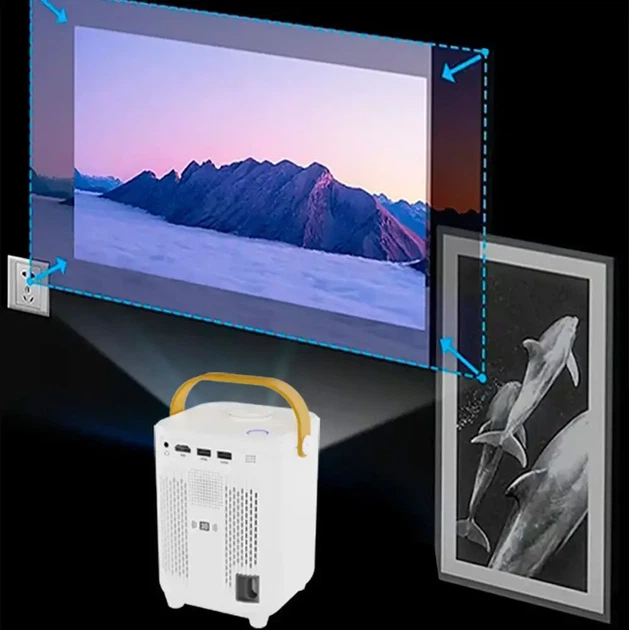 Портативный проектор 4K HD Android 11 Wi-Fi 6 Bluetooth E350 - изображение 7