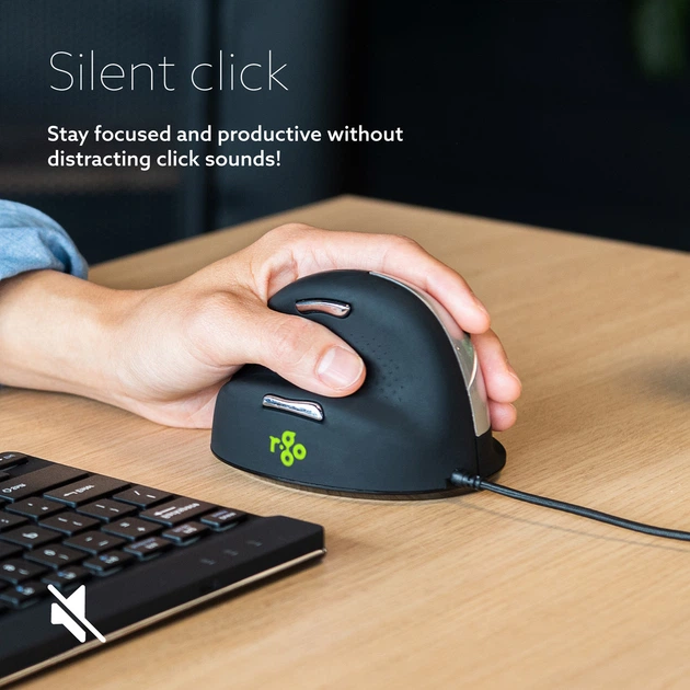 Mysz R-Go Tools HE Break Mouse Przewodowa Czarna (RGOHELELA) - obraz 9