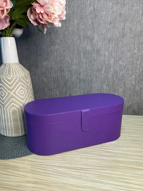 Многофункциональный стайлер 5 в 1 Shark FlexStyle Stone – мультистайлер с 5 насадками для укладки выпрямления и объема волос с кожаным кейсом Фиолетовый - изображение 4