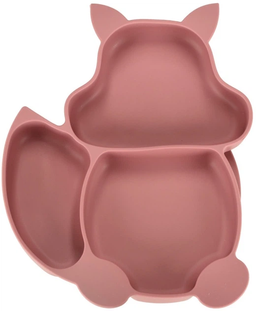 Набір посуду для годування дітей Ikonka темно-рожевий 9 елементів (5903039751118) - зображення 8