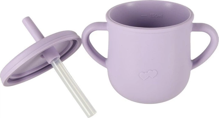 Набір посуду для годування дітей Ikonka фіолетовий 9 елементів (5903039740785) - зображення 9
