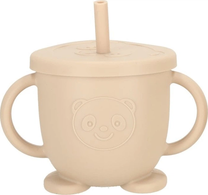 Набір посуду для годування дітей Ikonka бежевий 8 елементів (5903039751132) - зображення 10