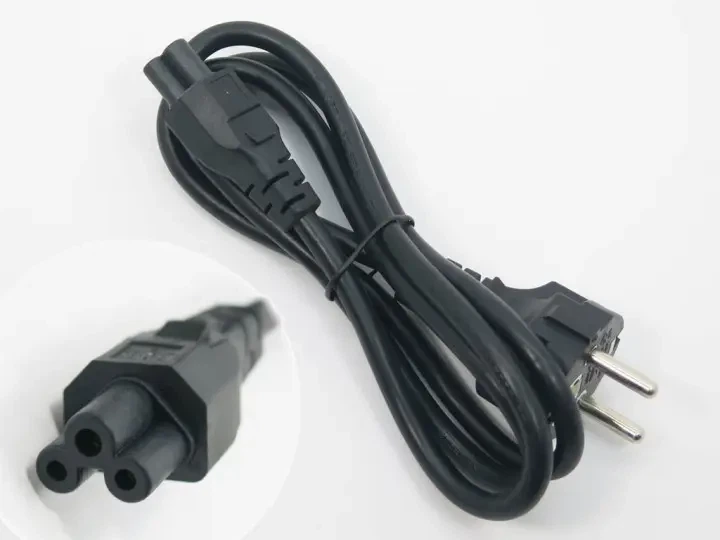 Кабель для блоку живлення ноутбука пін 3 pin (мікімаус) - Фото 1 Кабель для блоку живлення ноутбука пін 3 pin (мікімаус) - зображення 1