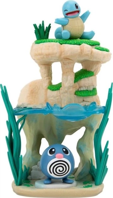 Фігурка Jazwares Pokemon Environment Poliwag & Squirtle (0191726483670) - зображення 2