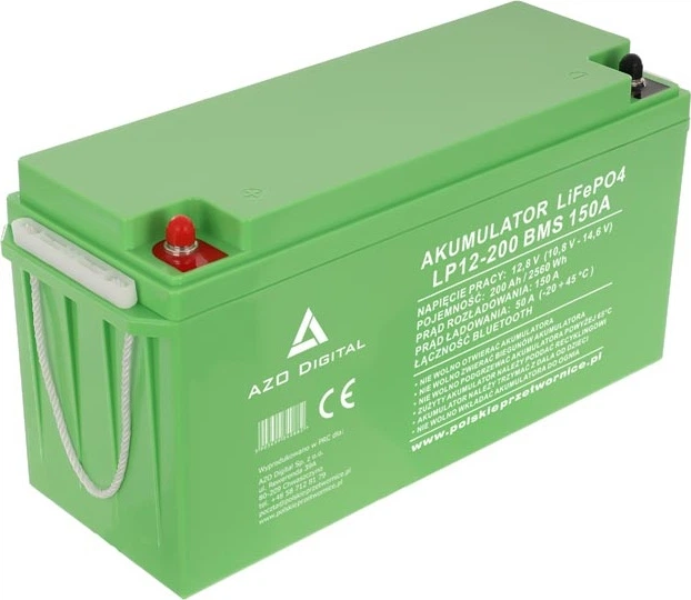 Акумуляторна батарея AZO Digital LiFePO4 LP12-200 12.8V 200Ah Bluetooth (AZO00D1342) - зображення 2