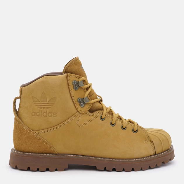 Чоловічі демісезонні черевики шкіряні Adidas Superstar Boot JS0703