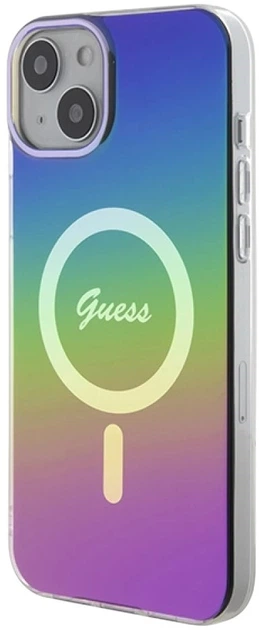Панель Guess IML Iridescent MagSafe для Apple iPhone 15/14/13 Rainbow (3666339154646) - зображення 3