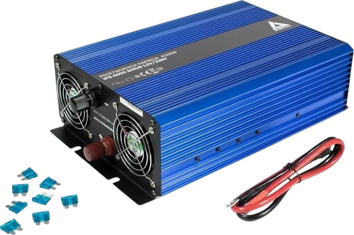 Przetwornica samochodowa AZO Digital IPS-4000S 4000W czysta sinusoida 48-230V DC-AC (AZO00D1324) - obraz 4