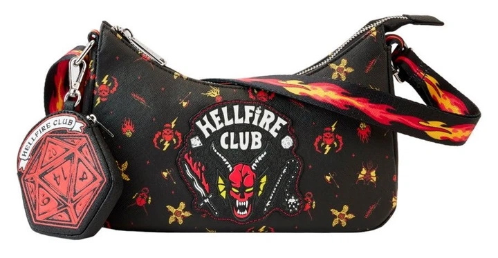 Сумка через плече Loungefly Hellfire Club Netflix «Дуже дивні справи» (0671803474185) - зображення 3